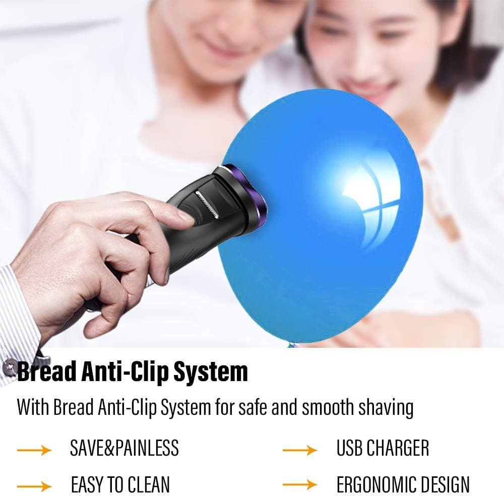 Rasoir Électrique FLYCO – Rechargeable, Étanche IPX7 et Sans Fil