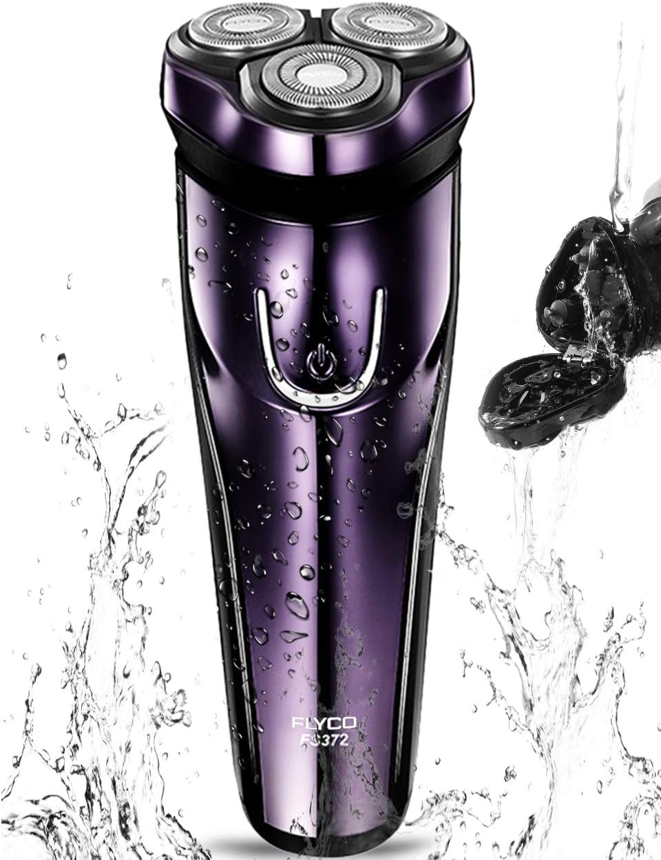 Rasoir Électrique FLYCO – Rechargeable, Étanche IPX7 et Sans Fil