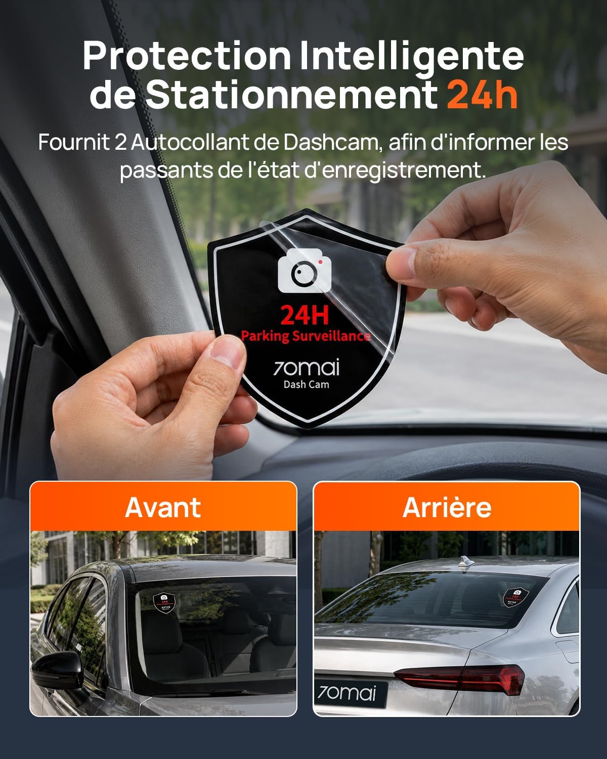 70mai Dash Cam Voiture 4K A800SE -Dashcam intelligente avec GPS
