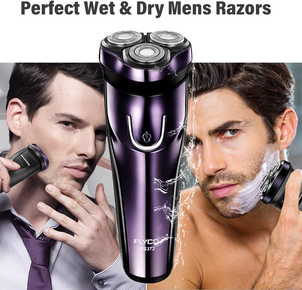 Rasoir Électrique FLYCO – Rechargeable, Étanche IPX7 et Sans Fil